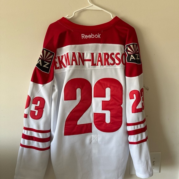 Reebok Red and White Hockey Jersey - Picture 6 of 6